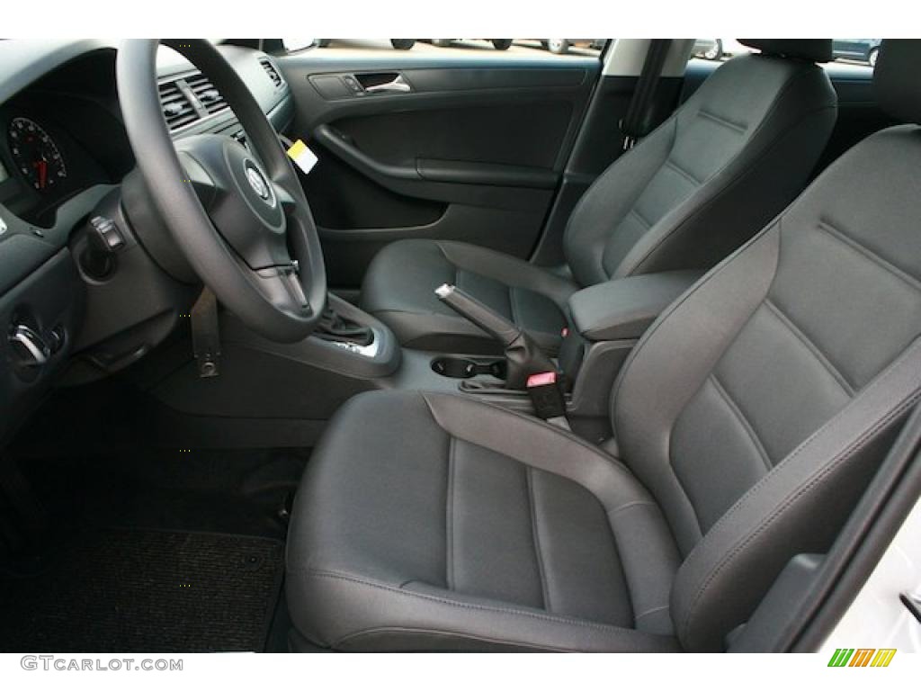 Titan Black Interior 2011 Volkswagen Jetta SE Sedan Photo #38544839