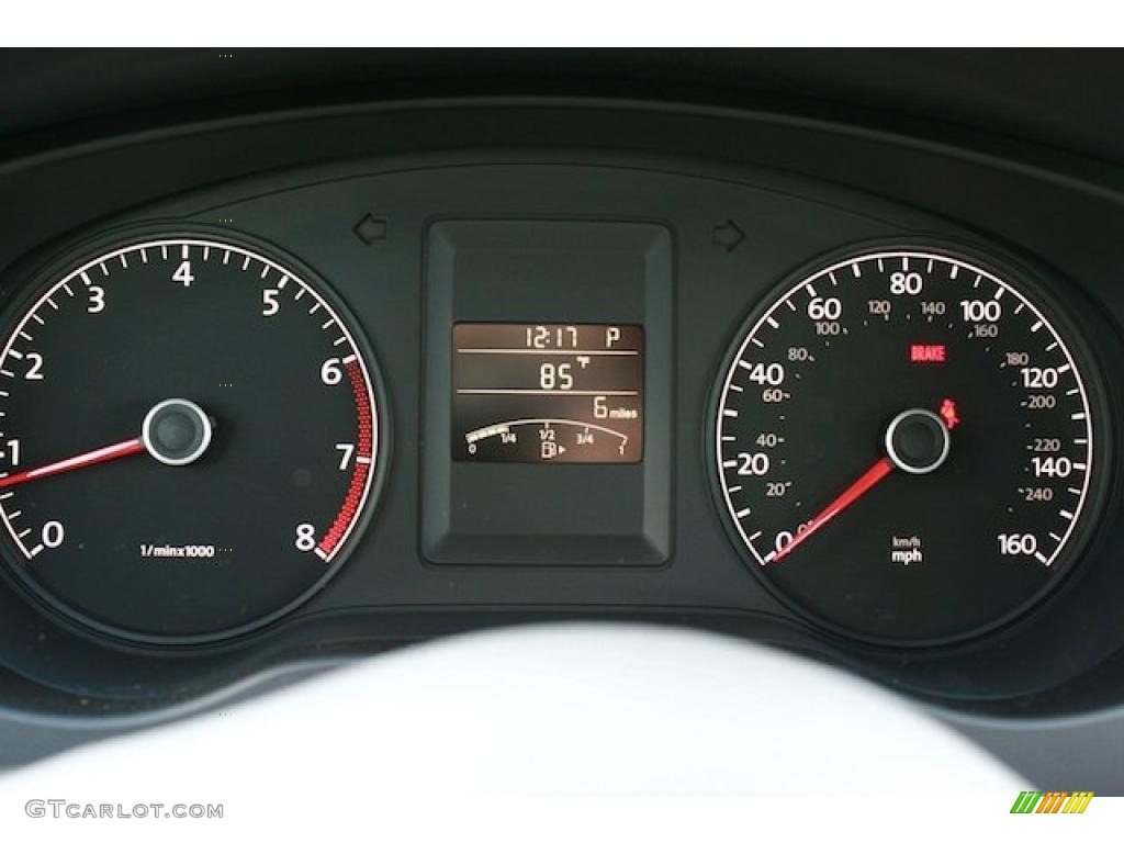 2011 Volkswagen Jetta SE Sedan Gauges Photo #38544983