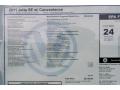 2011 Volkswagen Jetta SE Sedan Window Sticker