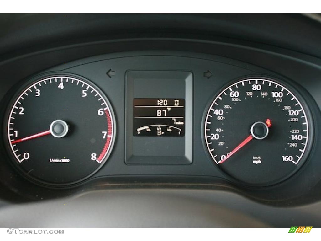 2011 Volkswagen Jetta SE Sedan Gauges Photo #38545407