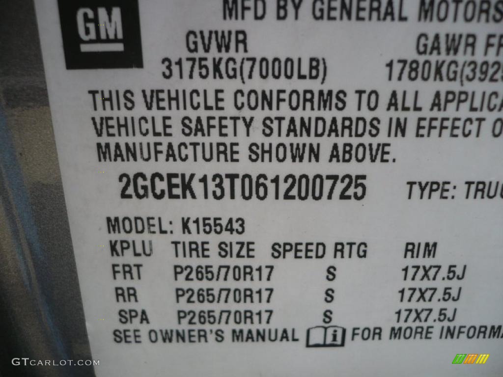 2006 Silverado 1500 Z71 Crew Cab 4x4 - Graystone Metallic / Dark Charcoal photo #27