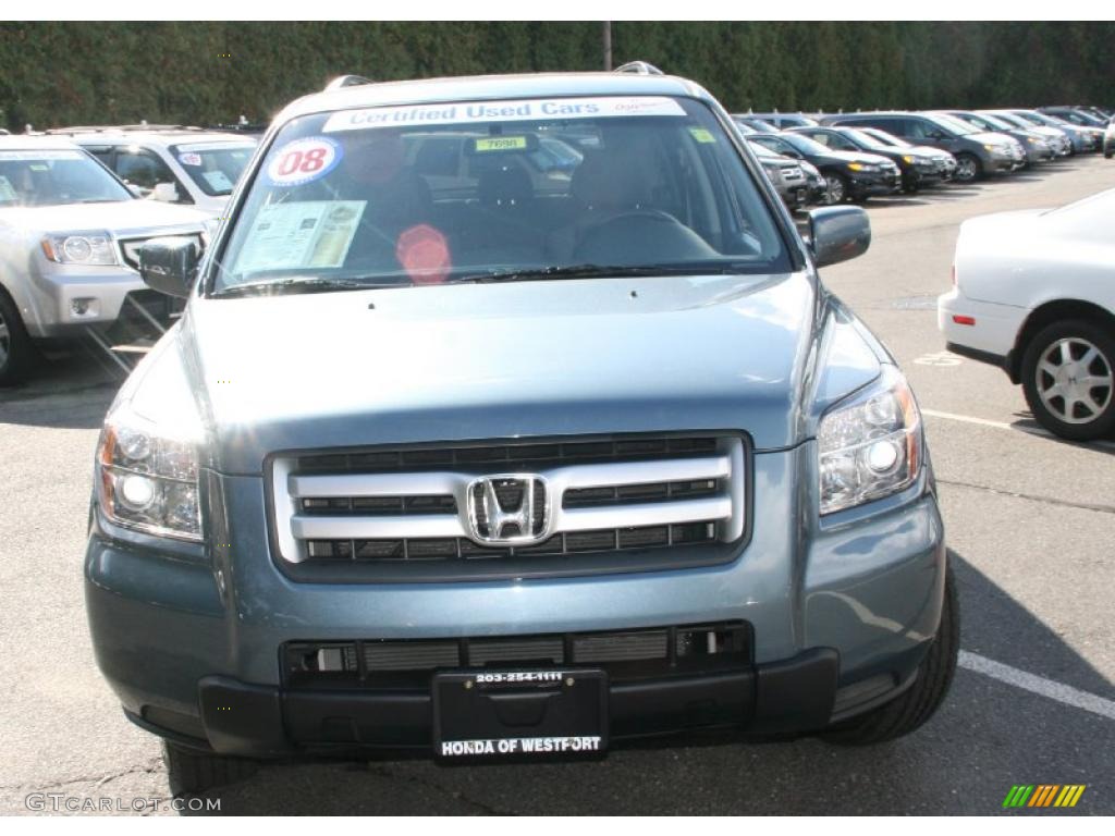 2008 Pilot Value Package 4WD - Steel Blue Metallic / Gray photo #2