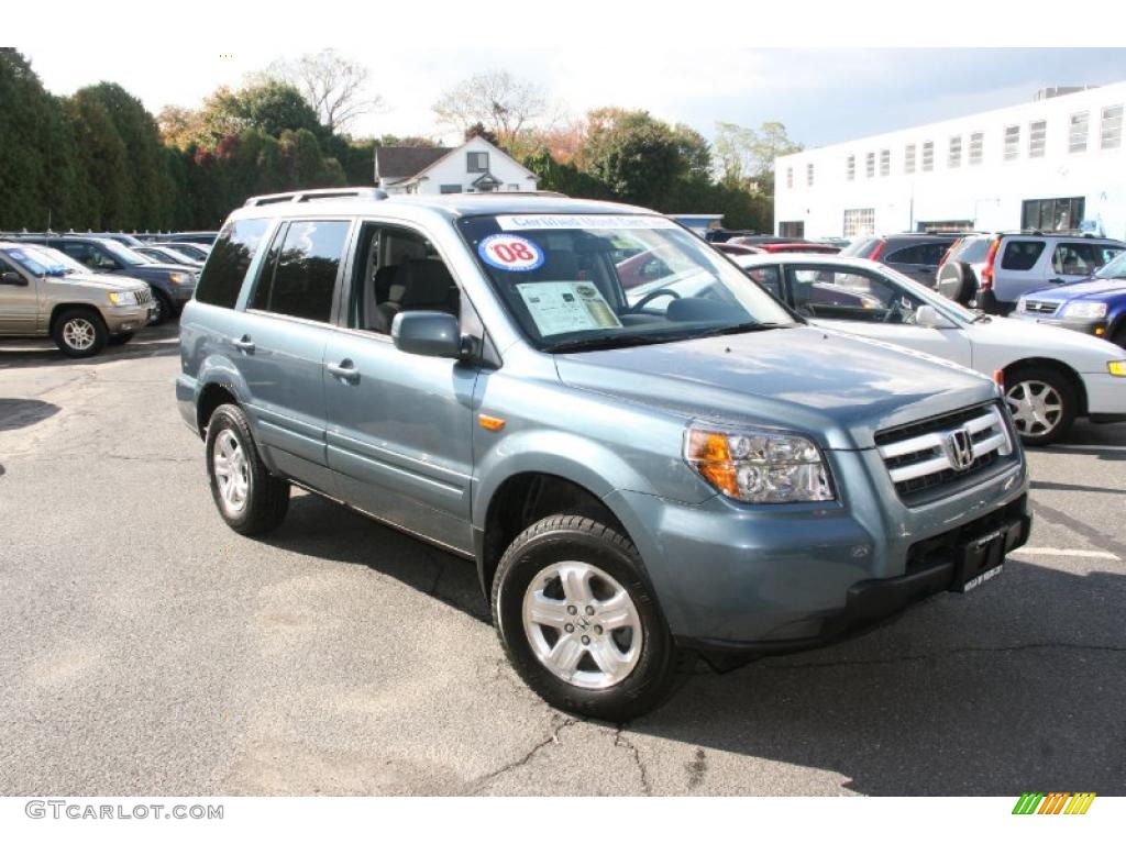 2008 Pilot Value Package 4WD - Steel Blue Metallic / Gray photo #3