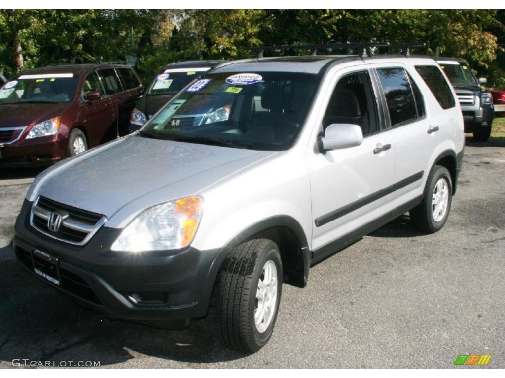 2002 CR-V EX 4WD - Satin Silver Metallic / Black photo #1