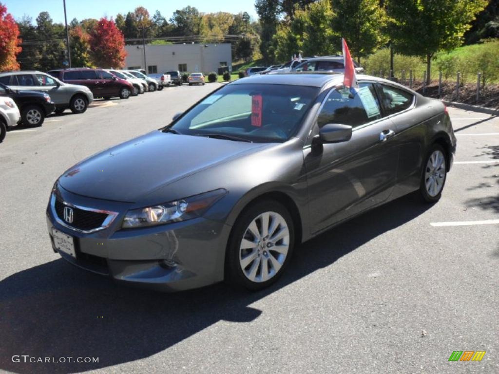 2008 Accord EX-L V6 Coupe - Polished Metal Metallic / Black photo #1