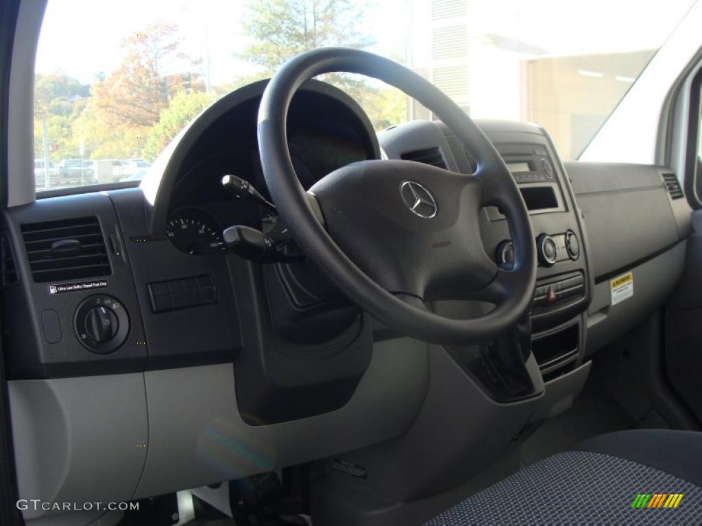 Black Interior 2010 Mercedes-Benz Sprinter 2500 High Roof Cargo Van Photo #38552021