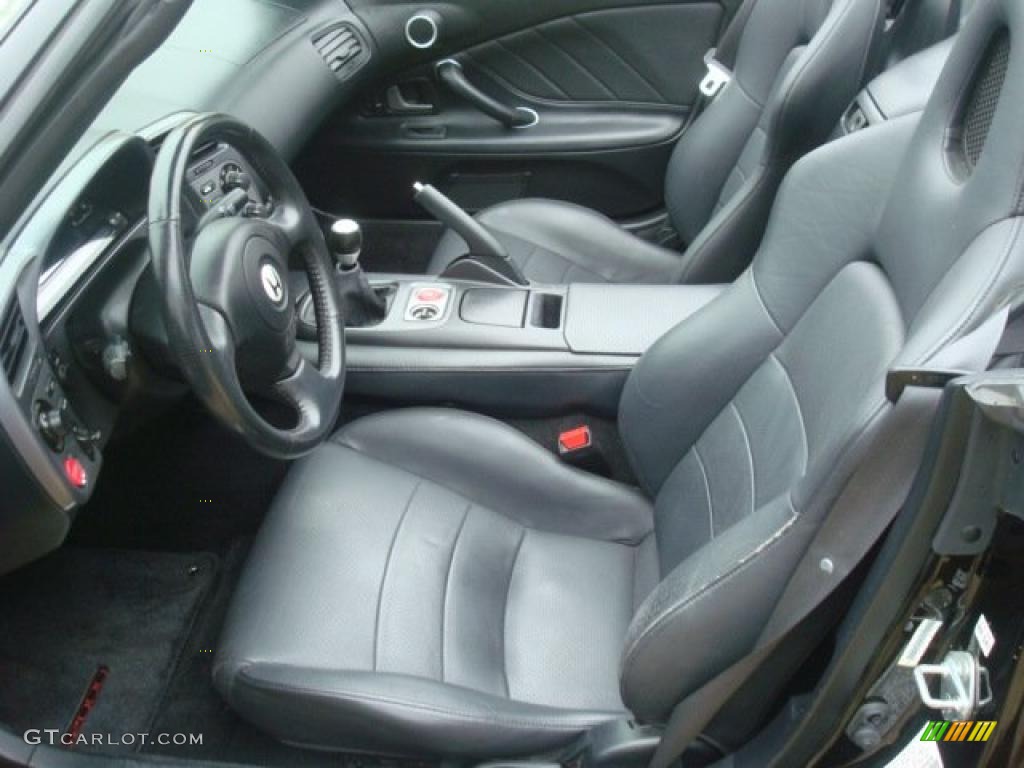 Black Interior 2003 Honda S2000 Roadster Photo #38552801
