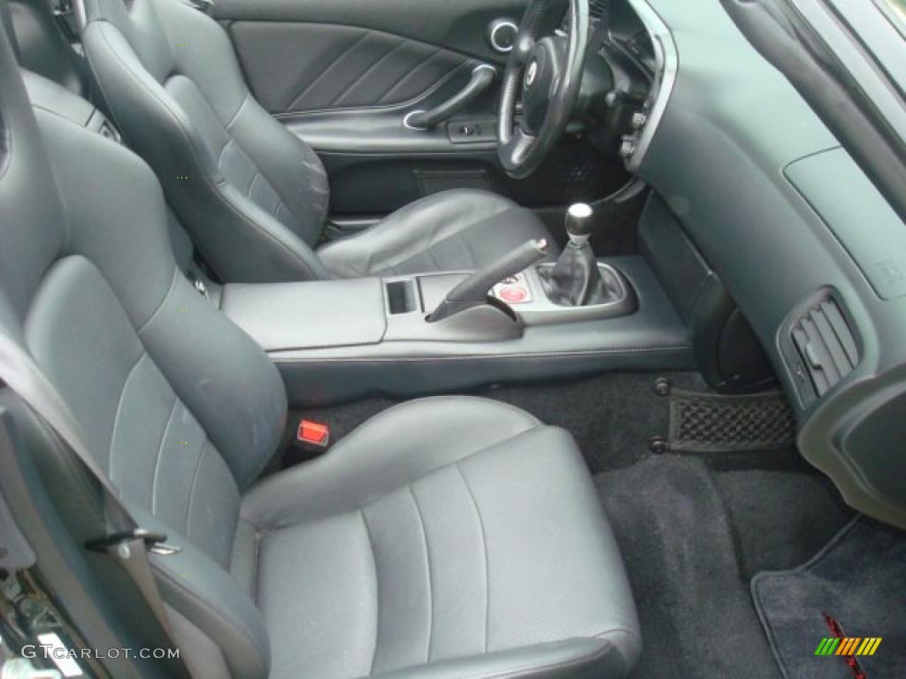 Black Interior 2003 Honda S2000 Roadster Photo #38552825