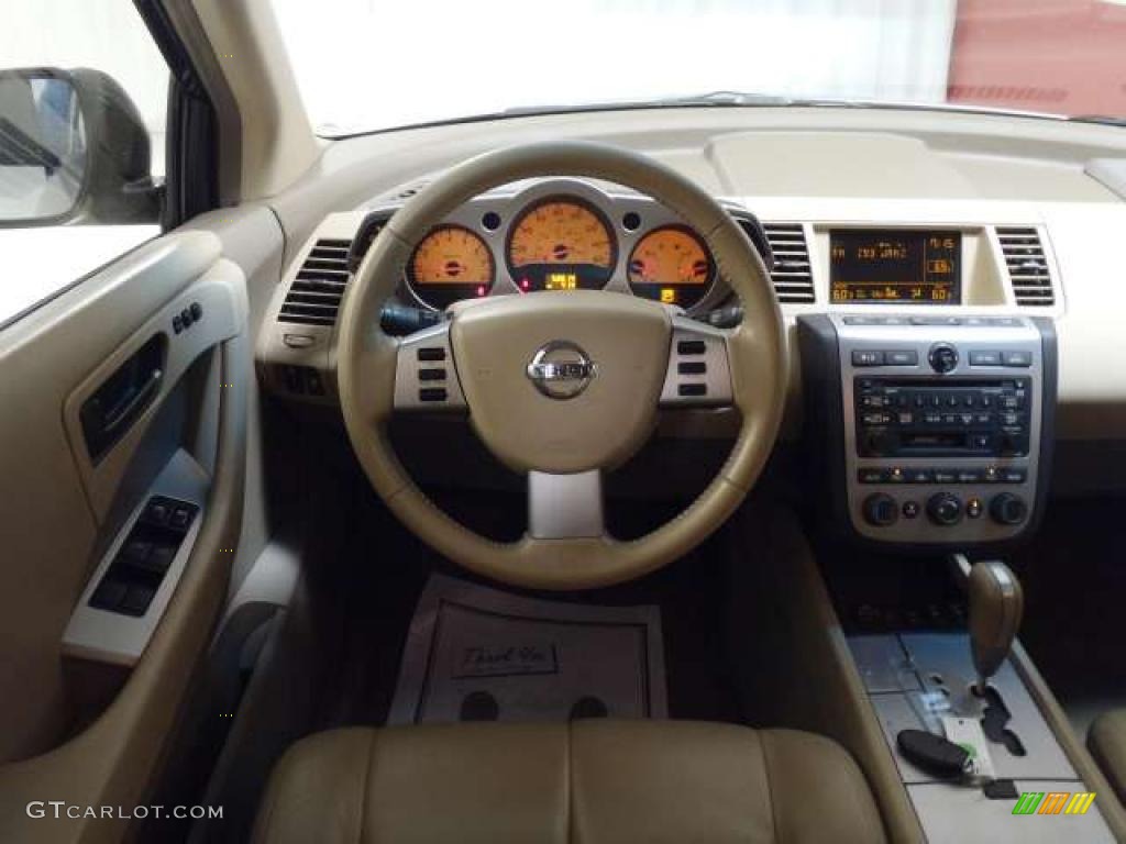 2005 Murano SL AWD - Sheer Silver Metallic / Cafe Latte photo #14