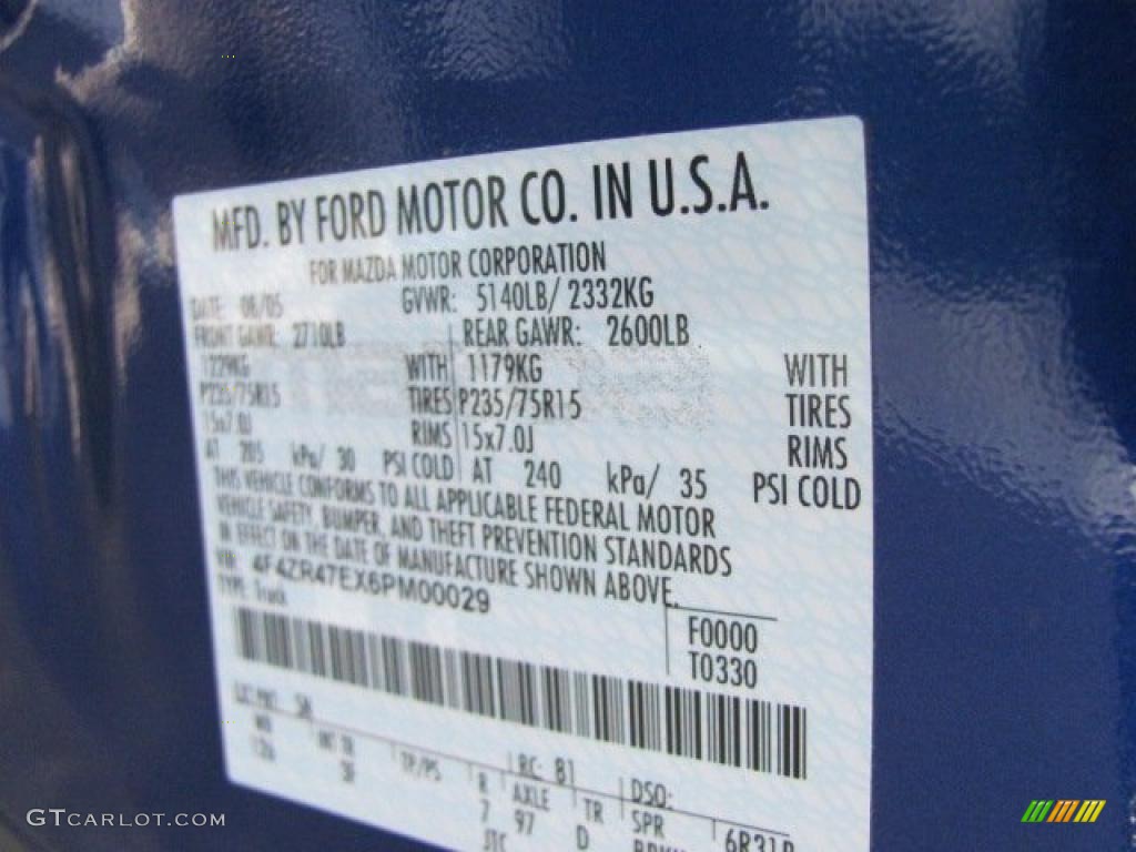 2006 B-Series Truck B4000 SE Cab Plus 4 4x4 - Lapis Blue / Graphite photo #14
