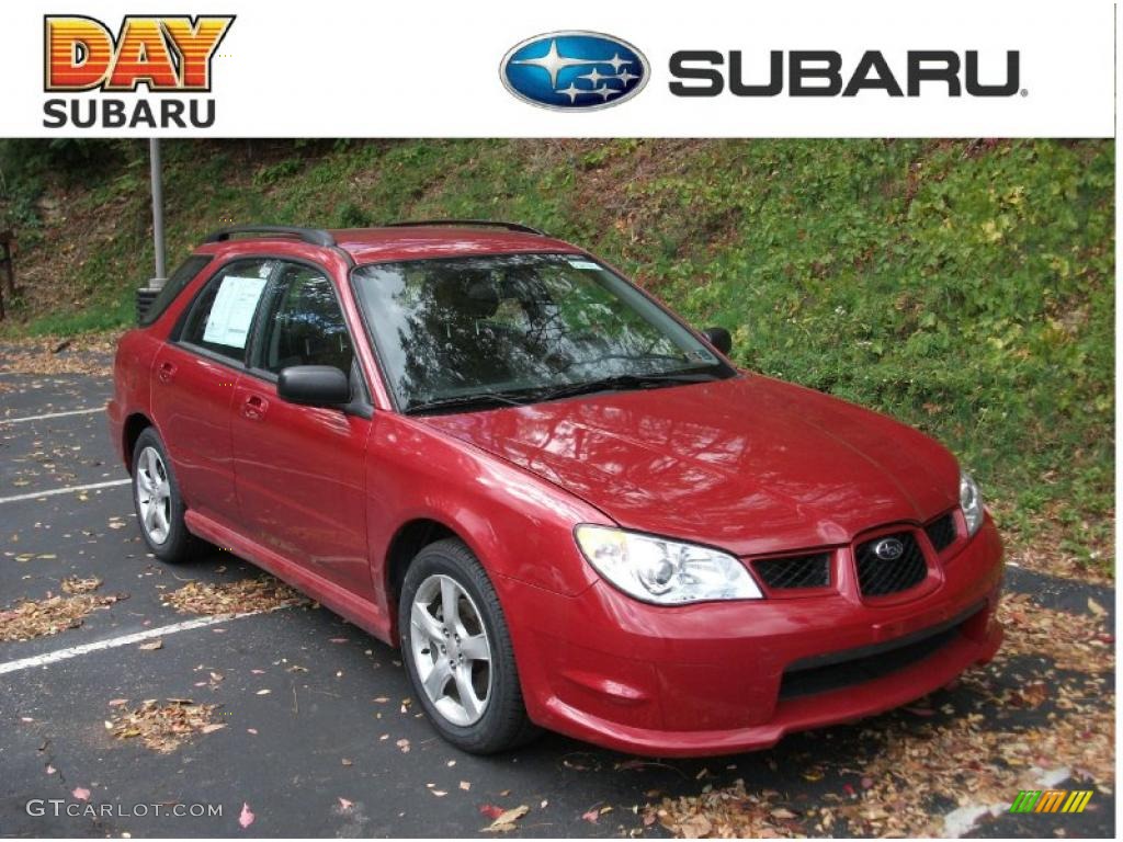 Garnet Red Pearl Subaru Impreza