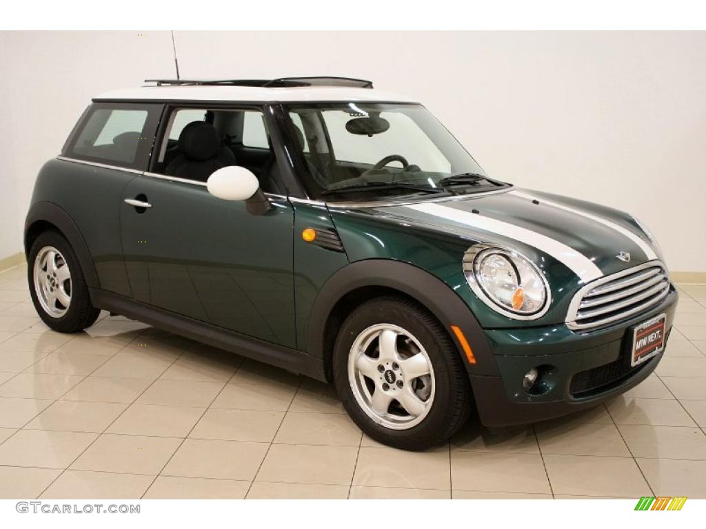 2010 Cooper Hardtop - British Racing Green Metallic / Grey/Carbon Black photo #1