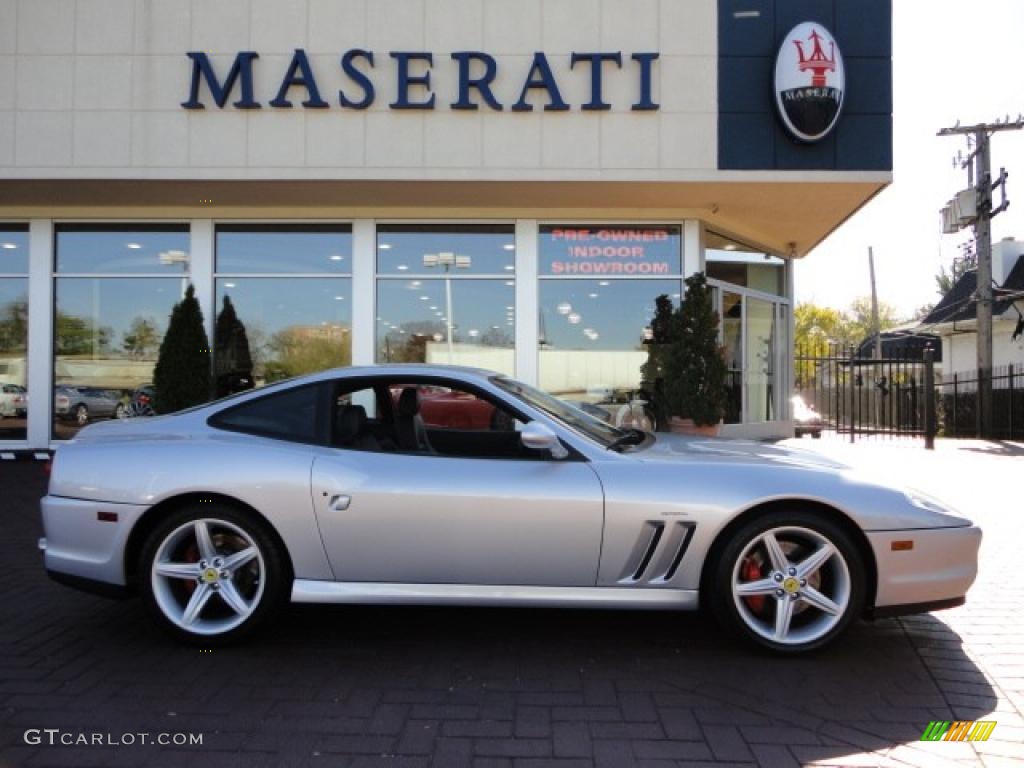 2002 575M Maranello  - Silver / Black photo #1