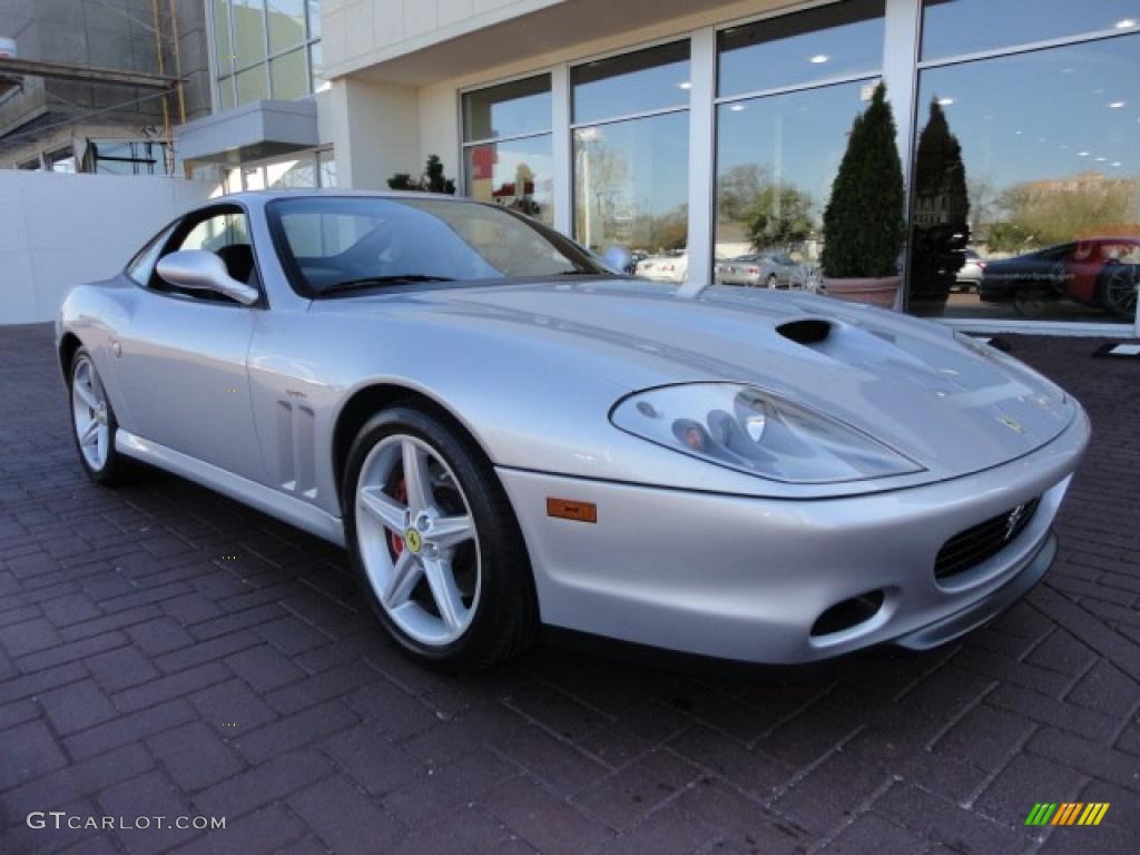 Silver 2002 Ferrari 575M Maranello Standard 575M Maranello Model Exterior Photo #38558157