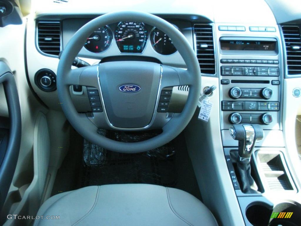 2011 Ford Taurus SE Light Stone Dashboard Photo #38559177