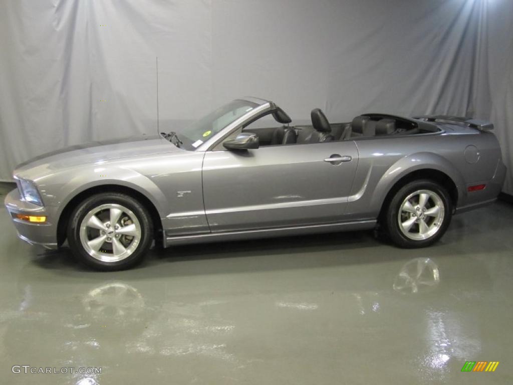 2007 Mustang GT Premium Convertible - Tungsten Grey Metallic / Dark Charcoal photo #3