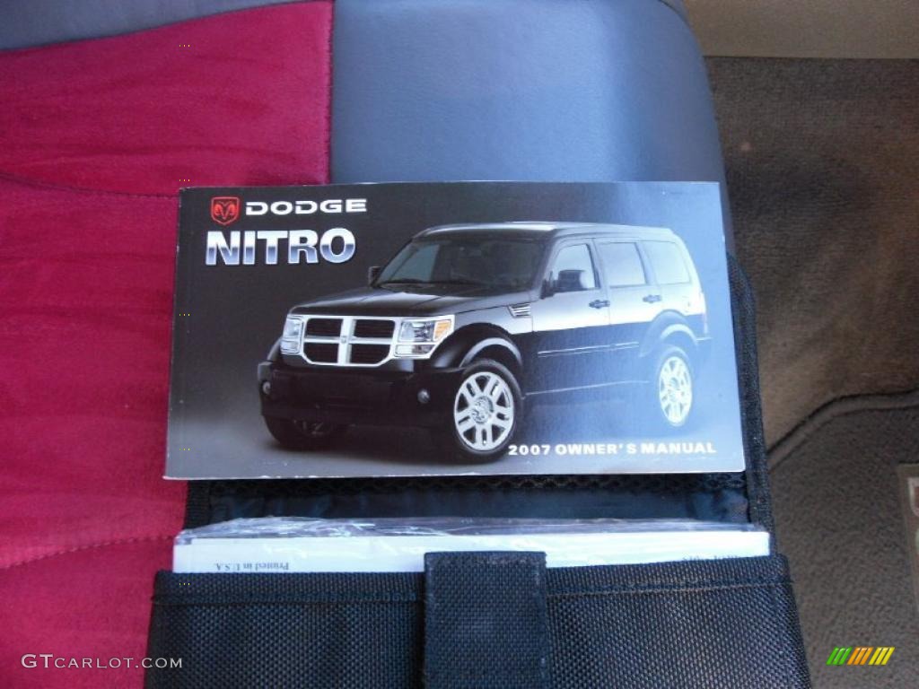2007 Nitro SXT 4x4 - Inferno Red Crystal Pearl / Dark Slate Gray/Red photo #19