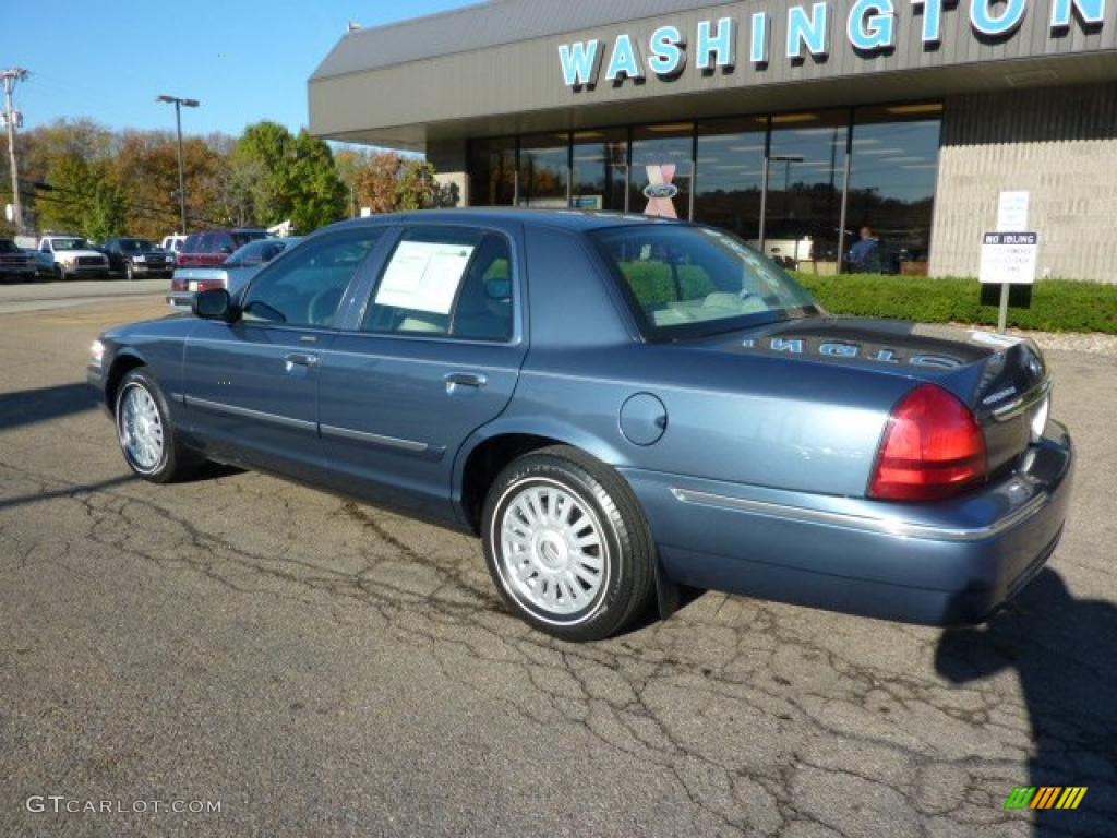 2008 Grand Marquis LS - Norsea Blue Metallic / Medium Light Stone photo #2