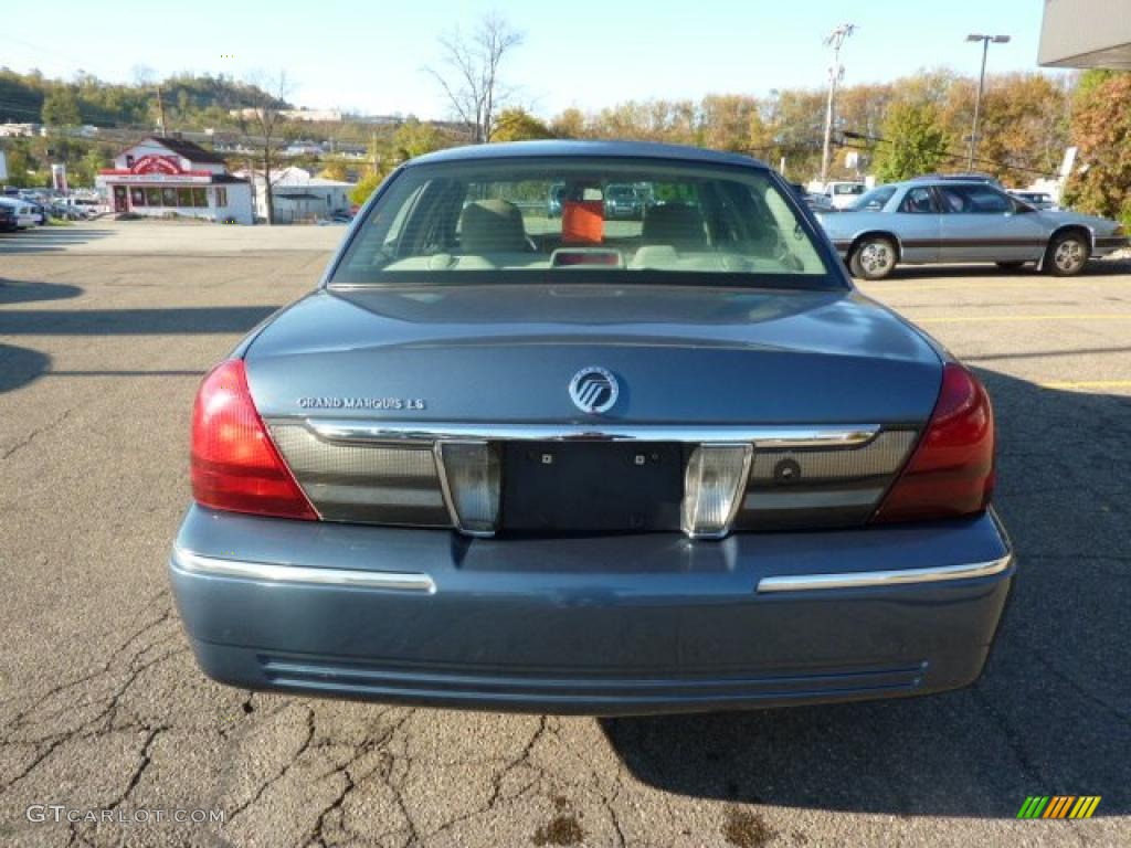 2008 Grand Marquis LS - Norsea Blue Metallic / Medium Light Stone photo #3