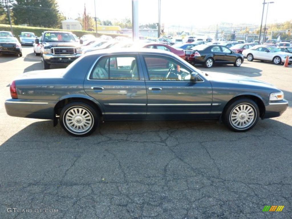 2008 Grand Marquis LS - Norsea Blue Metallic / Medium Light Stone photo #5