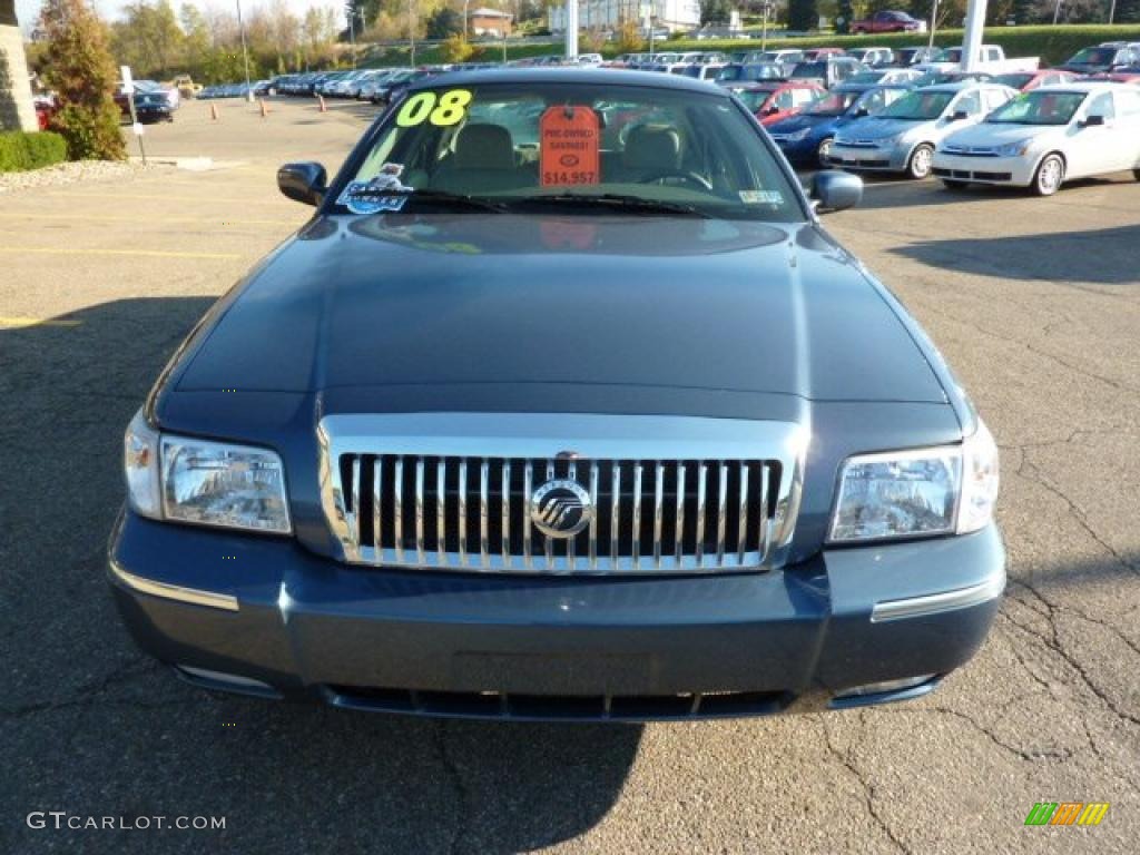 2008 Grand Marquis LS - Norsea Blue Metallic / Medium Light Stone photo #7
