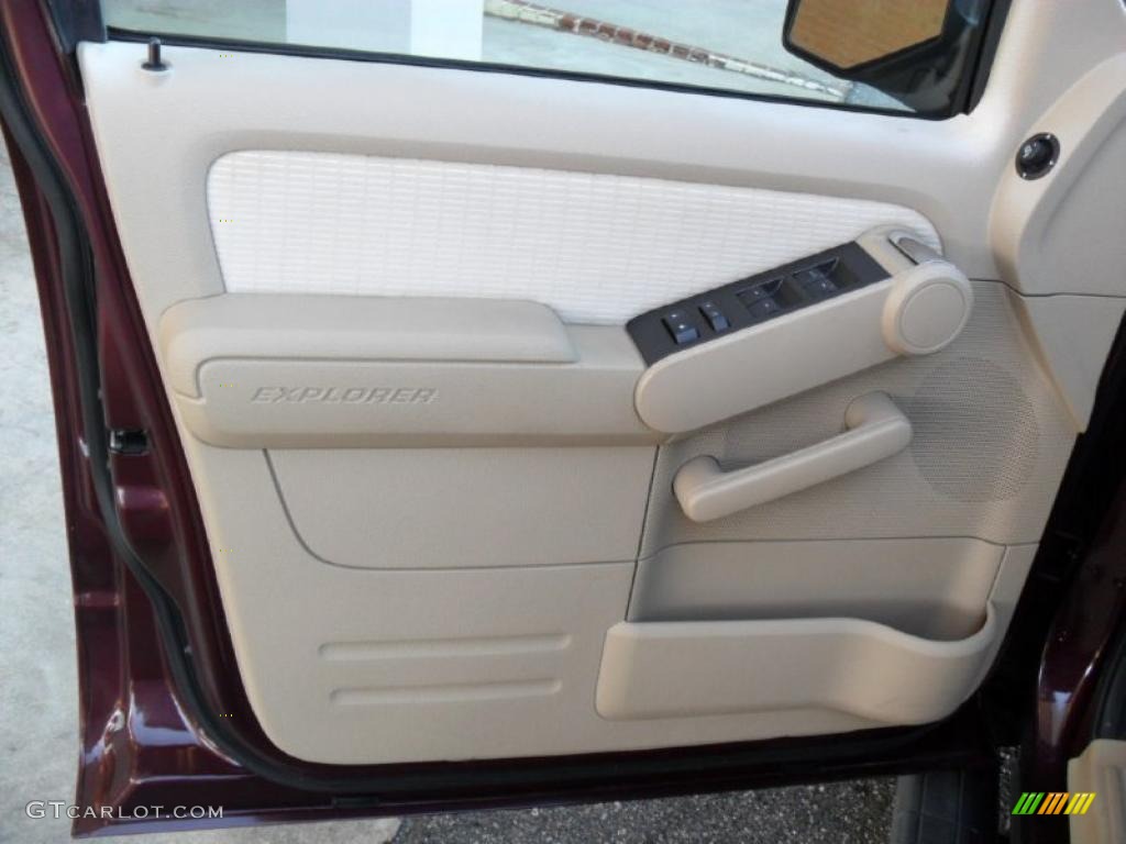 2007 Ford Explorer Sport Trac Limited Camel Door Panel Photo #38564305