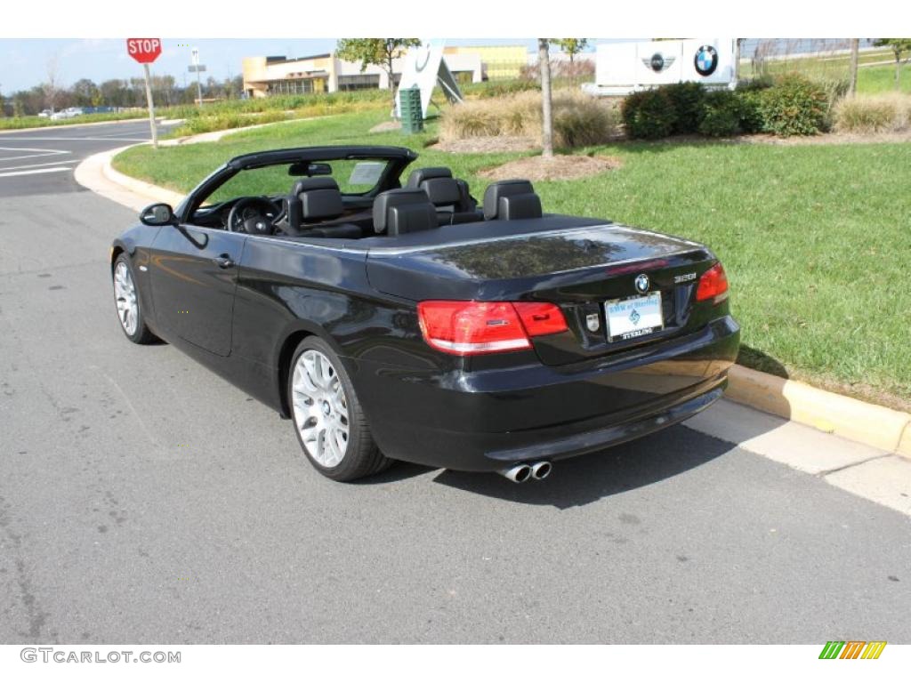 2009 3 Series 328i Convertible - Jet Black / Black photo #4