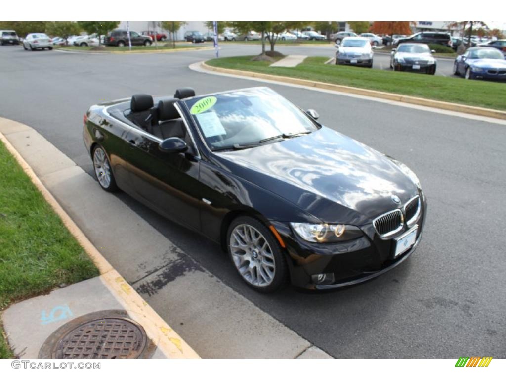 2009 3 Series 328i Convertible - Jet Black / Black photo #8