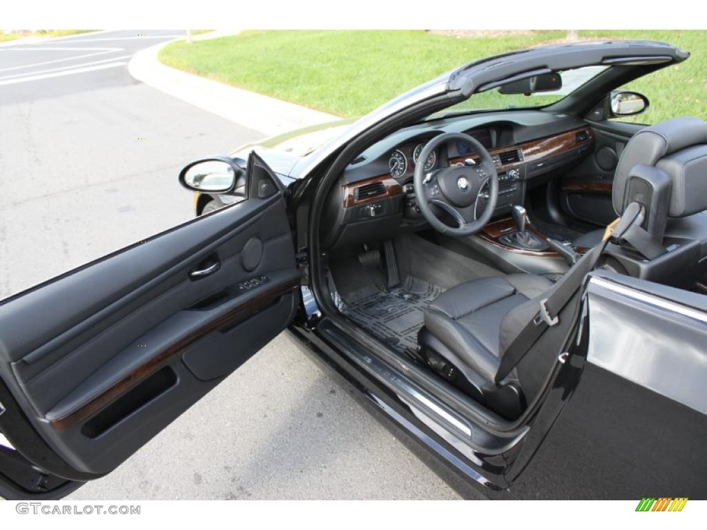 2009 3 Series 328i Convertible - Jet Black / Black photo #13