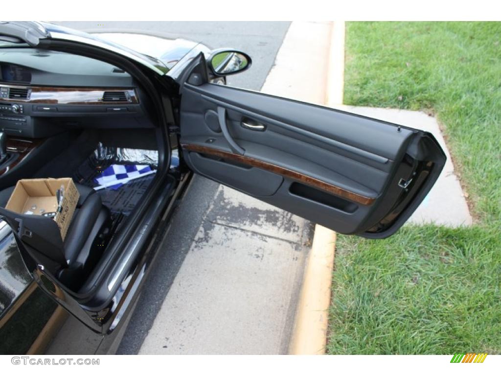 2009 3 Series 328i Convertible - Jet Black / Black photo #16