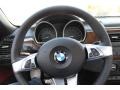 2008 BMW Z4 Dream Red Interior Steering Wheel Photo