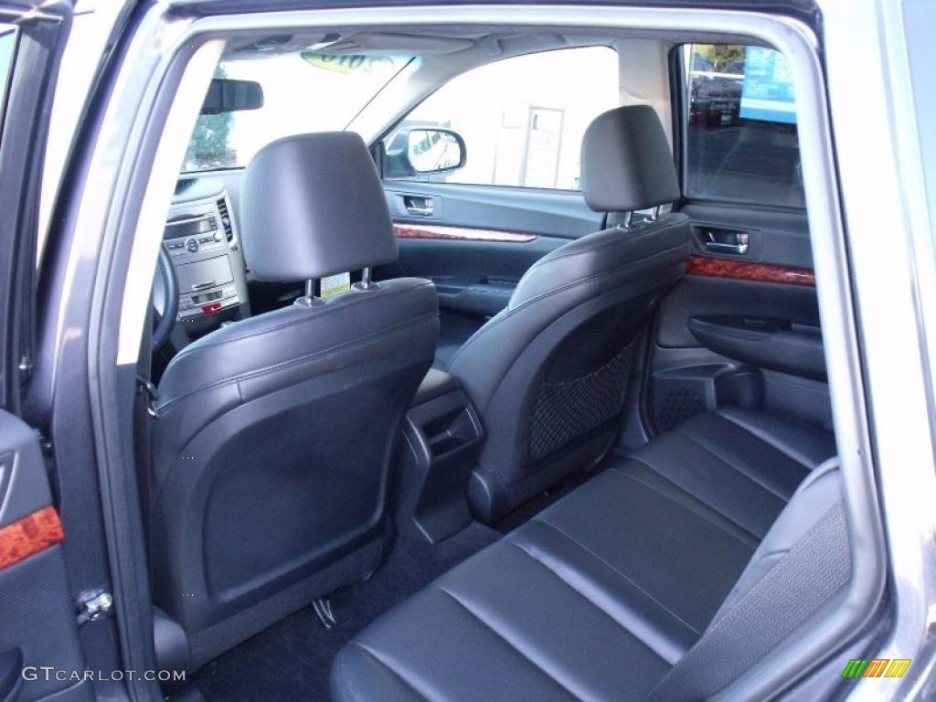 Off Black Interior 2010 Subaru Outback 2.5i Limited Wagon Photo #38566819