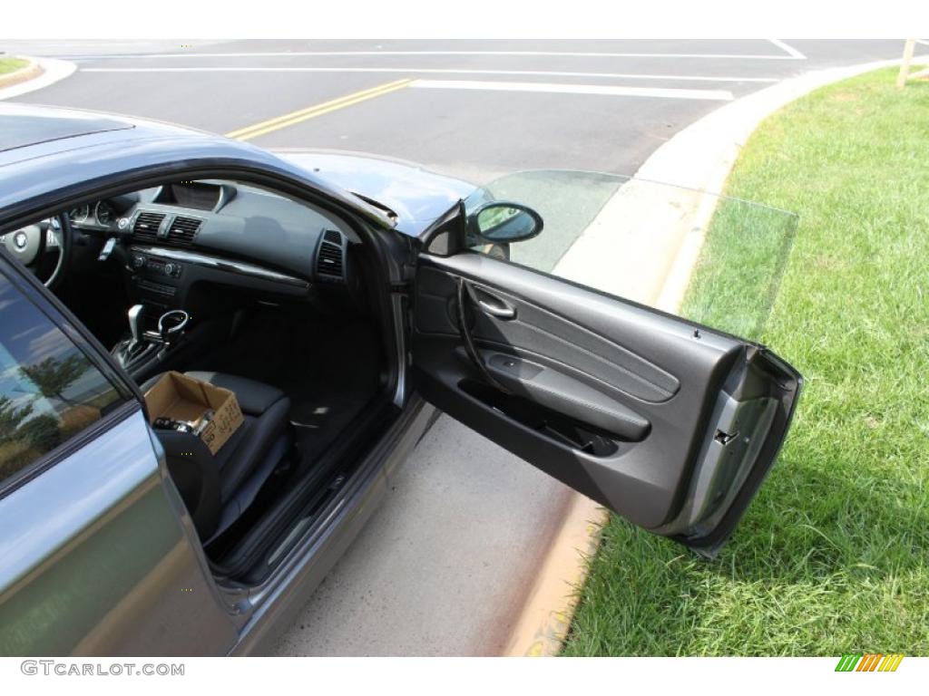2009 1 Series 135i Coupe - Space Grey Metallic / Black photo #18