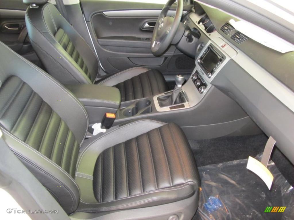 Black Interior 2010 Volkswagen CC Sport Photo #38570228