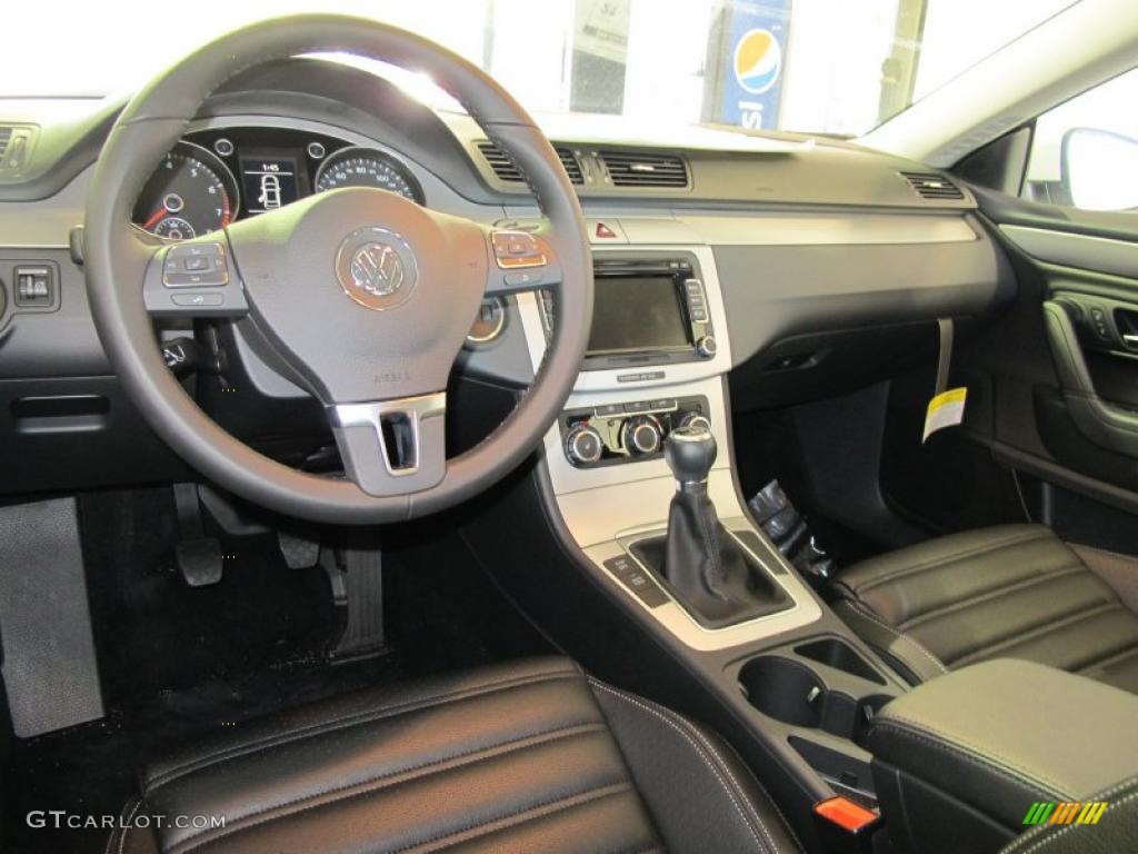 Black Interior 2010 Volkswagen CC Sport Photo #38570268