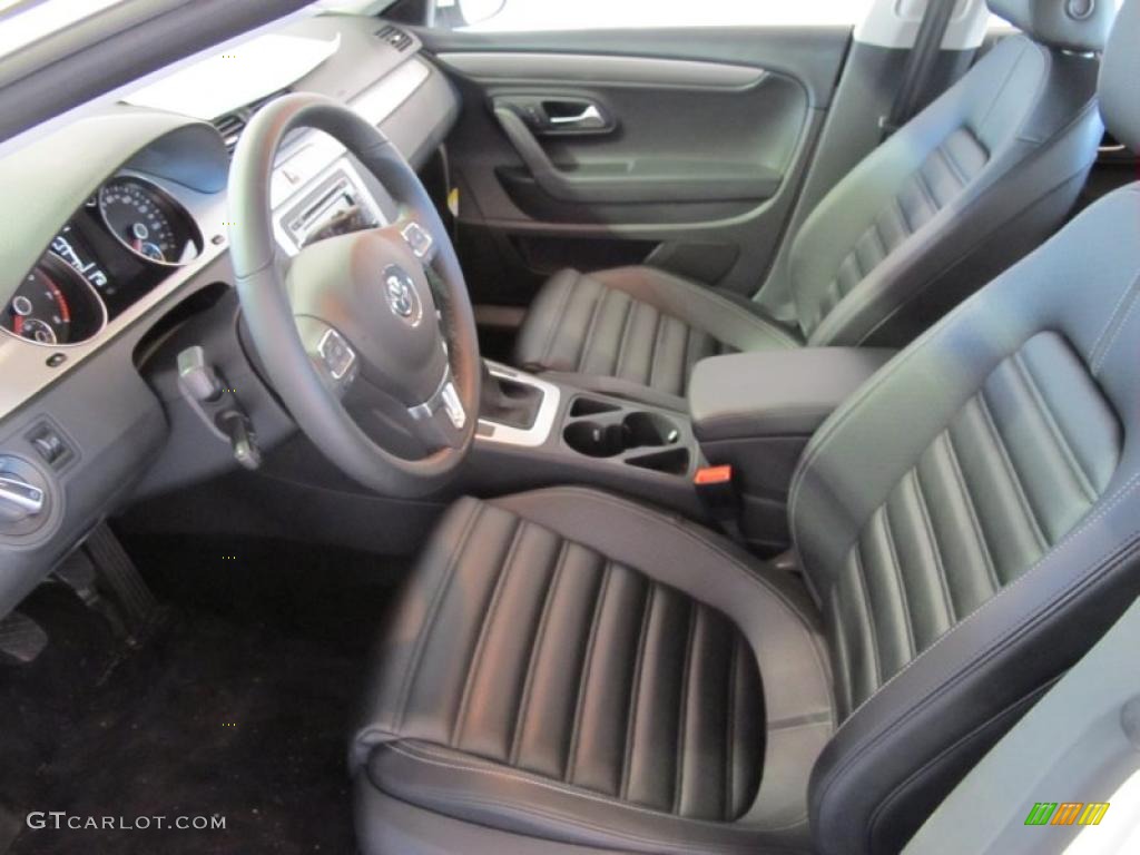 Black Interior 2010 Volkswagen CC Sport Photo #38570300