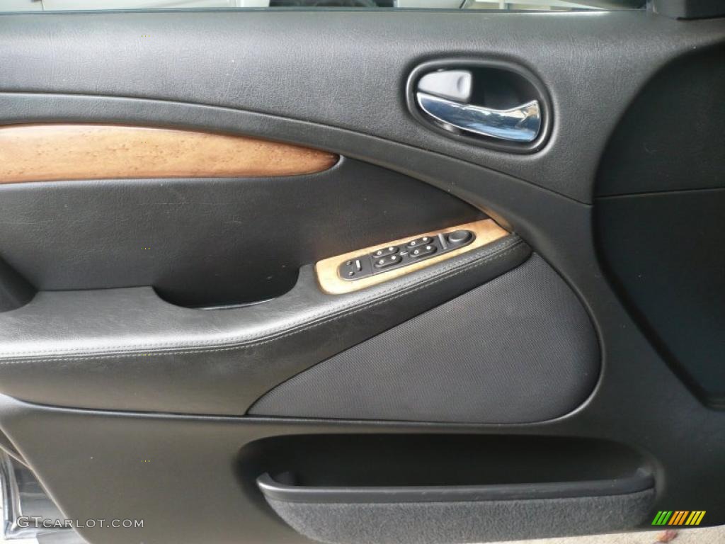 2002 Jaguar S-Type 4.0 Charcoal Door Panel Photo #38571816