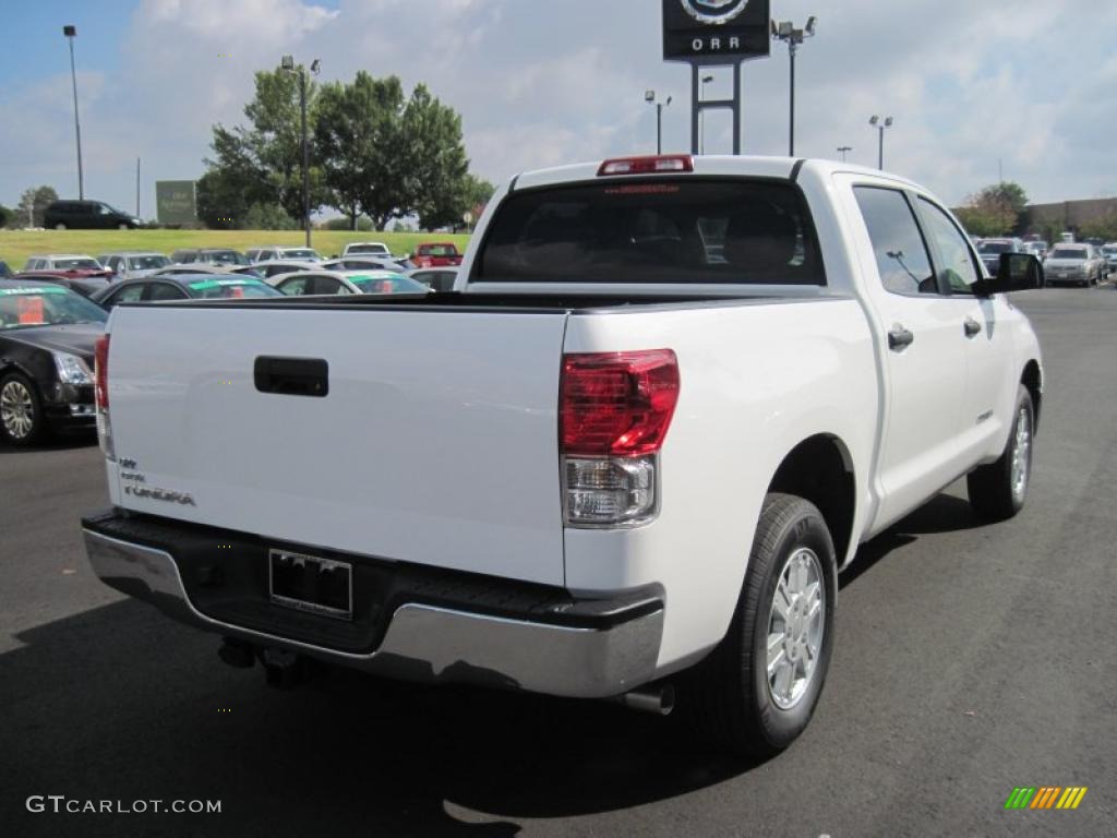 2011 Tundra CrewMax - Super White / Sand Beige photo #5