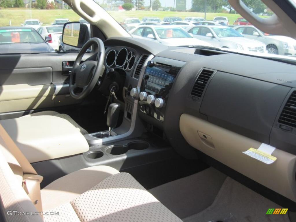 2011 Tundra CrewMax - Super White / Sand Beige photo #13