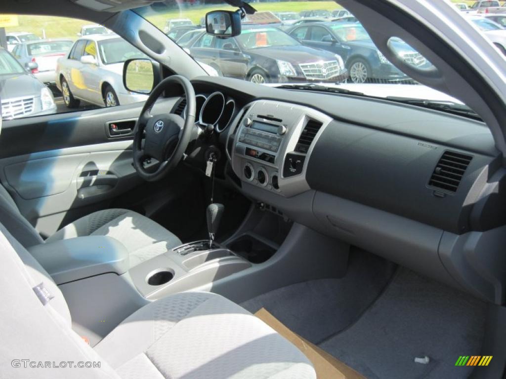 Graphite Gray Interior 2011 Toyota Tacoma V6 PreRunner Access Cab Photo #38572560