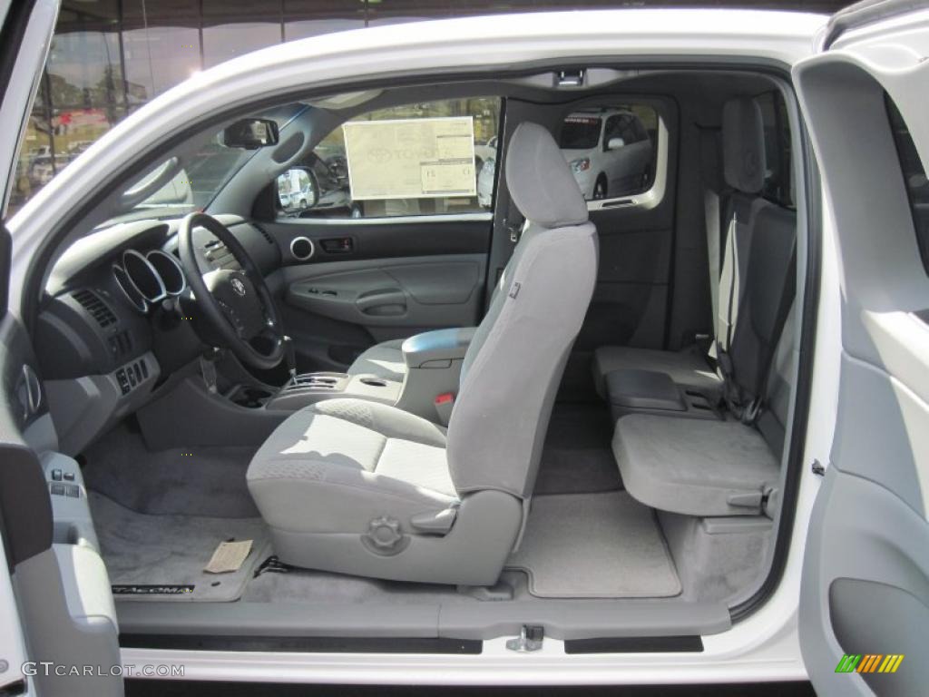 Graphite Gray Interior 2011 Toyota Tacoma V6 PreRunner Access Cab Photo #38572608