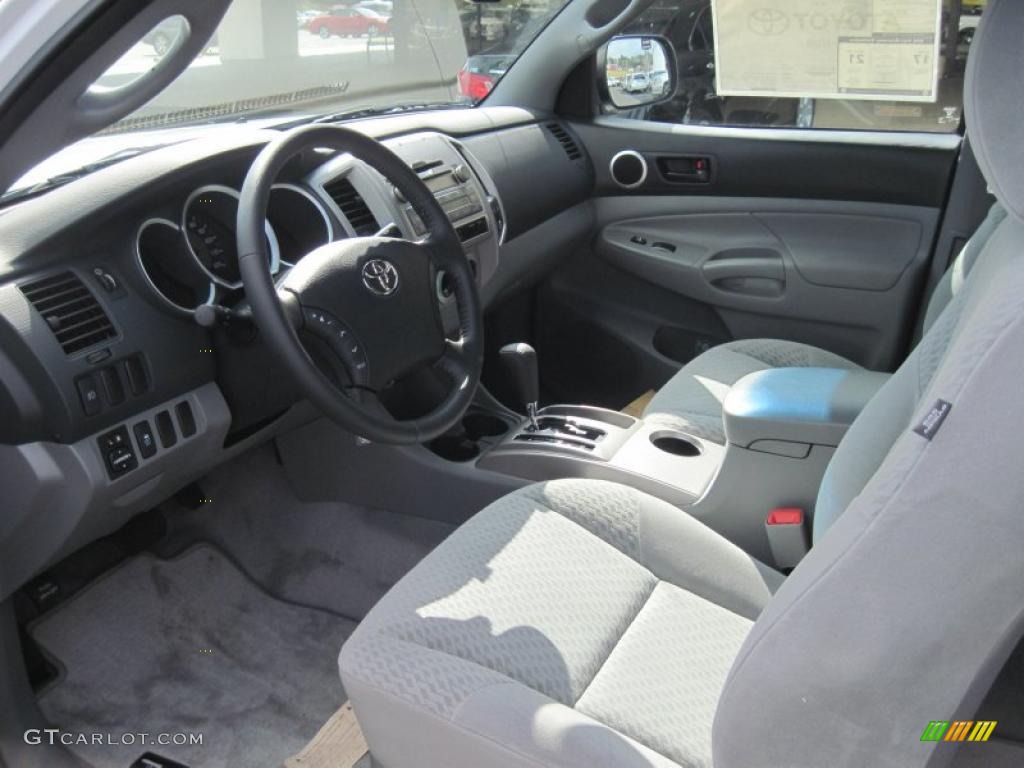Graphite Gray Interior 2011 Toyota Tacoma V6 PreRunner Access Cab Photo #38572624