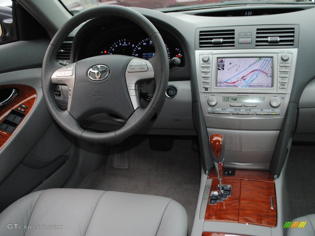 2010 Toyota Camry XLE V6 Ash Gray Dashboard Photo #38572756