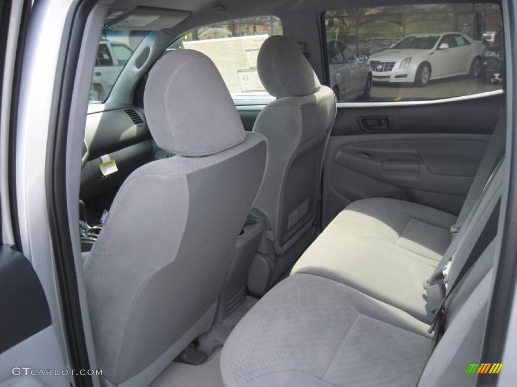 Graphite Gray Interior 2011 Toyota Tacoma V6 SR5 PreRunner Double Cab Photo #38572880