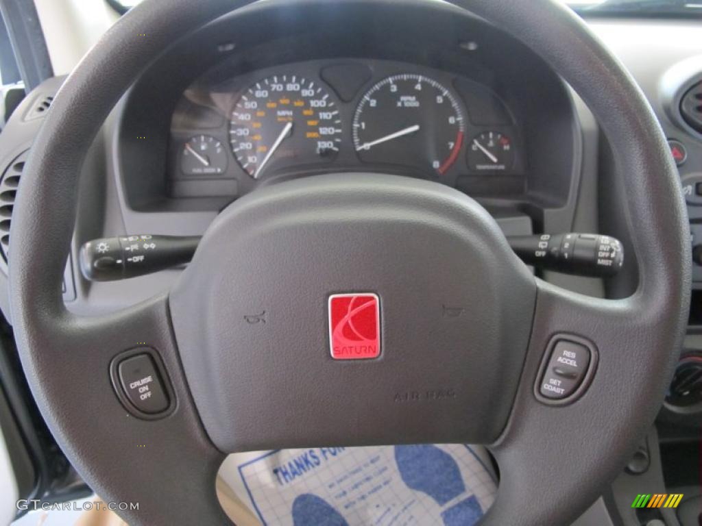 2003 Saturn VUE V6 Gray Steering Wheel Photo #38573136
