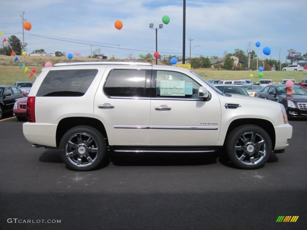 White Diamond Tricoat 2011 Cadillac Escalade Luxury AWD Exterior Photo #38573632