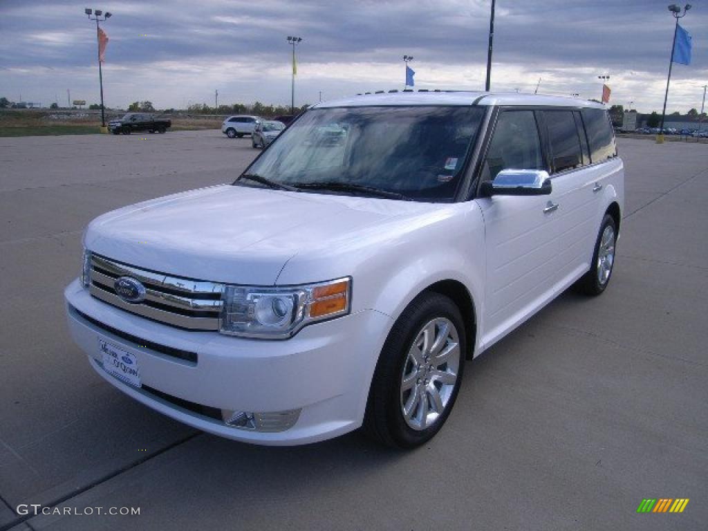 White Platinum Tri-Coat Metallic 2010 Ford Flex Limited AWD Exterior Photo #38573768
