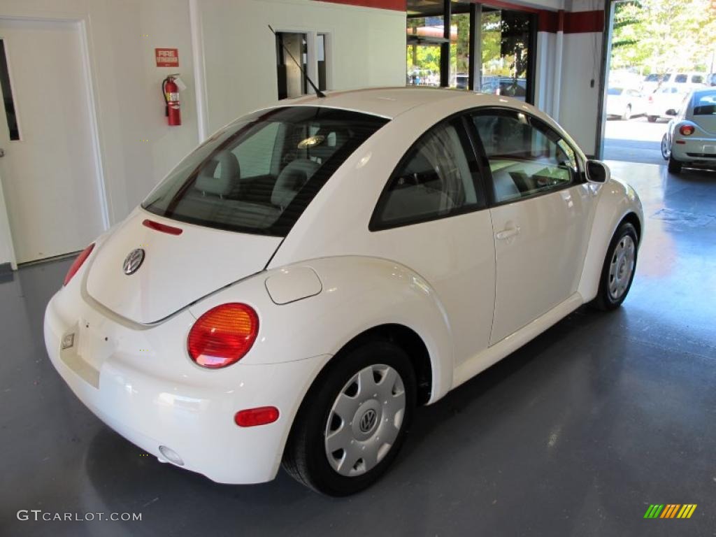 2001 New Beetle GL Coupe - Cool White / Light Grey photo #4