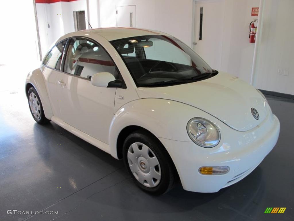 2001 New Beetle GL Coupe - Cool White / Light Grey photo #5