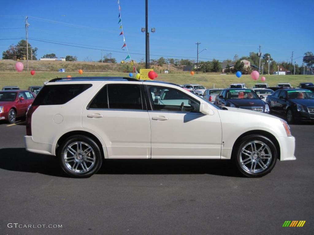 2008 SRX 4 V8 AWD - White Diamond Tricoat / Cashmere/Cocoa photo #6